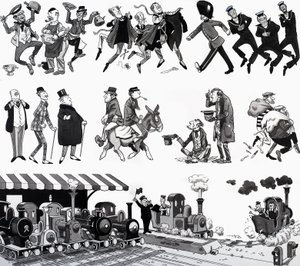 Illustration eines Kinderreims von English School