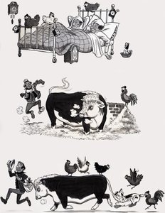 Illustration eines Kinderreims