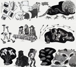 Kinderreim-Illustration von English School