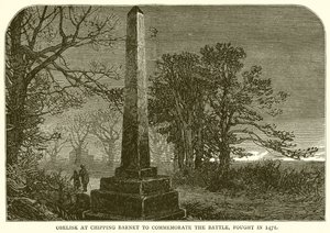 Obelisk in Chipping Barnet zur Erinnerung an die Schlacht von 1471