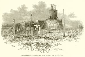 Observatorium auf dem Gipfel des Ben Nevis