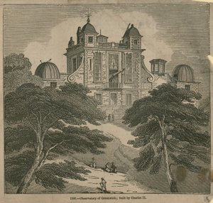Observatorium in Greenwich, London, erbaut von Charles II