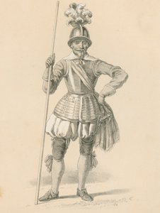 Offizier der Pikenier, 1650 von English School