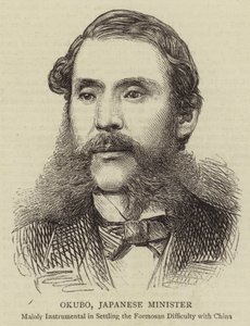 Okubo, japanischer Minister (Stich) von English School