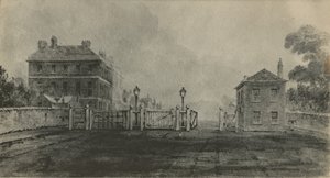 Altes Apsley House, bevor es mit Stein verkleidet wurde