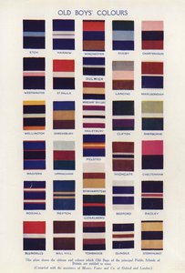 Farben der alten Jungen von English School