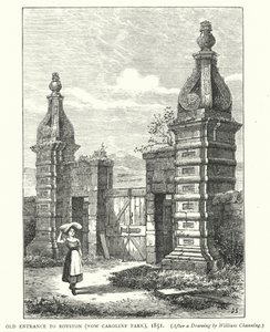 Alter Eingang zu Royston, jetzt Caroline Park von English School