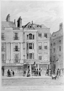 Alter Eingang zur Crown and Anchor Taverne, 1851 von English School