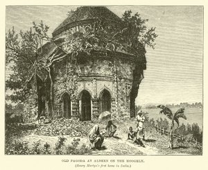 Alte Pagode in Aldeen am Hooghly