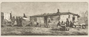Alte Poststation in der Nähe von Denver
