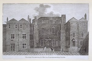 Haus von Oliver Cromwell, Clerkenwell Close, 19. Jahrhundert