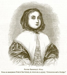 Oliver Cromwells Frau, Illustration aus The Pictorial History of England von English School