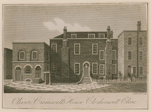 Haus von Oliver Cromwell, Clerkenwell Close, London von English School