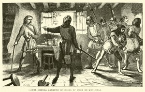 Oliver Icingla verhaftet auf Befehl von Hugh de Moreville