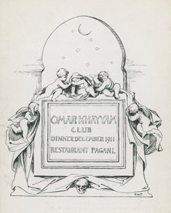 Omar Khayyam Club Dinner, Dezember 1911, im Paganis Restaurant von English School