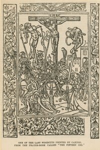 Einer der letzten von Caxton gedruckten Holzschnitte von English School