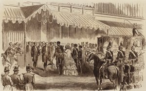 Eröffnung des Kristallpalastes, die Ankunft Ihrer Majestät, 1854 von English School