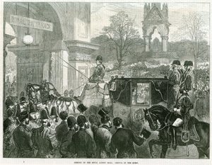 Eröffnung der Royal Albert Hall durch Königin Victoria von English School