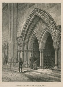 Eröffnung der königlichen Gerichtshöfe: Nordost-Ecke der zentralen Halle von English School