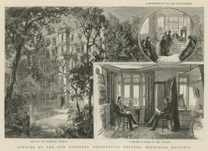 Eröffnung des neuen Studentenwohnheims, Middlesex Hospital