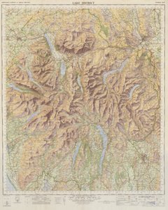 Ordnance Survey Karte des Lake District