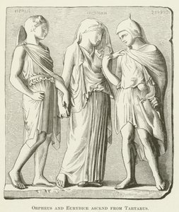 Orpheus und Eurydike steigen aus dem Tartarus auf von English School