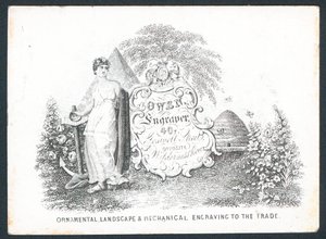 Owen, Graveur, Visitenkarte