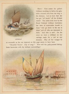 Seite aus Die Boote der Welt, späte 19. Jahrhundert von English School
