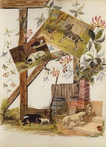Seite aus einem spätviktorianischen Sammelalbum von English School
