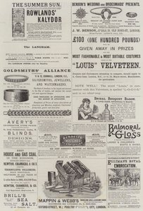 Anzeigenseite (Gravur) von English School