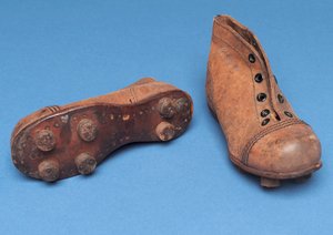 Paar Kinderstiefel, Größe 7, 1920er