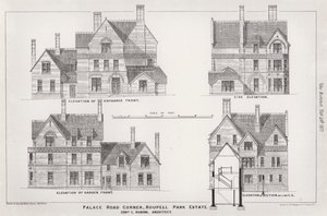 Palace Road Ecke, Roupell Park Estate (Stich)