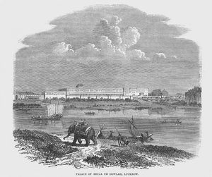 Palast von Shuja Ud Dowlah, Lucknow (Kupferstich)