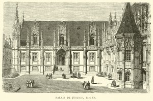 Palais de Justice, Rouen, Dezember 1870 von English School