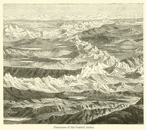 Panorama der Zentralanden (Stich) von English School