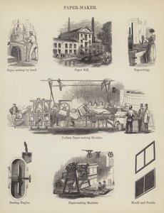 Papiermacher (Gravur) von English School