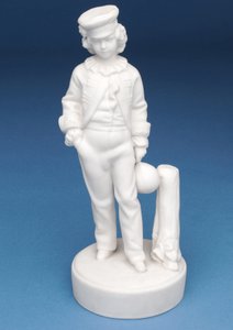 Parian-Figur eines Rugby-Schülers (Keramik) (Begleiter zu 315345)