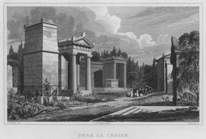 Paris, Pere La Chaise (Gravur)