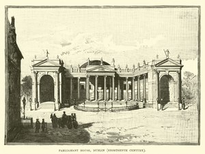 Parlamentshaus, Dublin, achtzehntes Jahrhundert von English School
