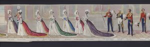 Teil des Panoramas der Hochzeit von Königin Victoria, ca. 1840