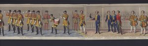 Teil des Panoramas der Hochzeit von Königin Victoria, ca. 1840