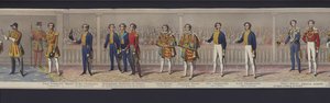 Teil des Panoramas der Hochzeit von Königin Victoria, ca. 1840