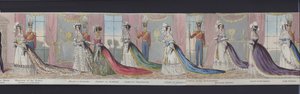 Teil des Panoramas der Hochzeit von Königin Victoria, ca. 1840