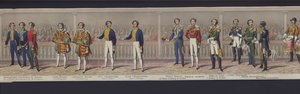 Teil des Panoramas der Hochzeit von Königin Victoria, ca. 1840