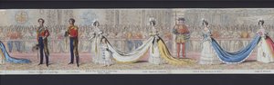 Teil des Panoramas der Hochzeit von Königin Victoria, ca. 1840