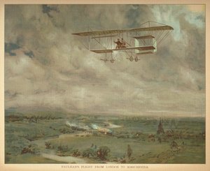 Paulhans Flug von London nach Manchester. Kleines Buch der Luftschiffe. London: Ernest Nister, [1912]