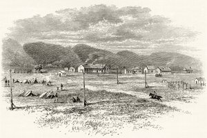 Peake Overland Telegraphenstation, Südaustralien, ca. 1880, aus 