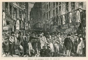 Petticoat Lane (Middlesex Street), London, 1870 von English School