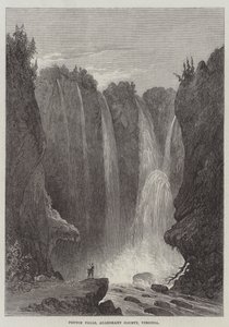 Peyton Falls, Alleghany County, Virginia (Stich) von English School
