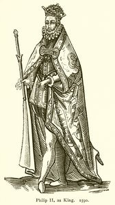 Philipp II. als König. 1590 von English School